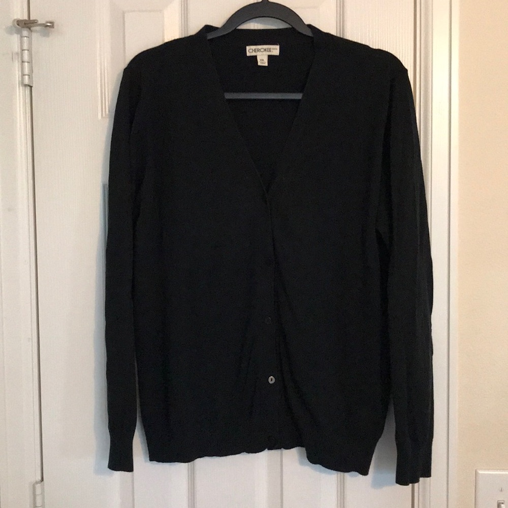 Black cardigan
